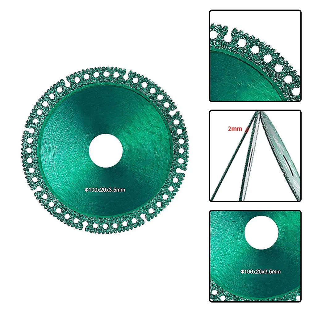 Saw Blade 100*20mm Circular Diamond Cutting Disc Composite Multifunctional For Marble Tile Ceramic Cutting Tools Angle Grinder
Saw Blade 100*20mm Circular Diamond Cutting Disc Composite Multifunctional For Marble Tile Ceramic Cutting Tools Angle Grinder