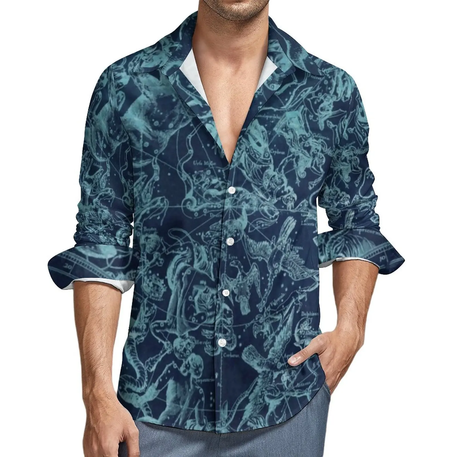 Vintage Map Casual Shirts Constellations Astrological Signs Shirt Long Sleeve Vintage Stylish Blouses Spring Graphic Plus Size
Vintage Map Casual Shirts Constellations Astrological Signs Shirt Long Sleeve Vintage Stylish Blouses Spring Graphic Plus Size