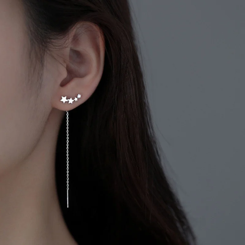 Trend Long Wire Tassel Thread Chain Climb Star Heart Beads Pendants Drop Earrings women Straight Hanging Earings Jewelry
Trend Long Wire Tassel Thread Chain Climb Star Heart Beads Pendants Drop Earrings women Straight Hanging Earings Jewelry