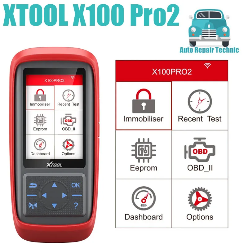 XTOOL X100 PRO2 автоматический ключ программатор сброс ECM & иммобилайзер EEPROM адаптер считыватель кодов поддержка коррекции пробега бесплатное обновление 
XTOOL X100 PRO2 автоматический ключ программатор сброс ECM & иммобилайзер EEPROM адаптер считыватель кодов поддержка коррекции пробега бесплатное обновление