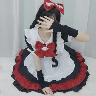 Japanese Style Autumn Women'S Dresses O-Neck High Waist Slimming Contrast-Color Ruffled Sweet Lolita Dress Kawaii Clothing
Japanese Style Autumn Women'S Dresses O-Neck High Waist Slimming Contrast-Color Ruffled Sweet Lolita Dress Kawaii Clothing
