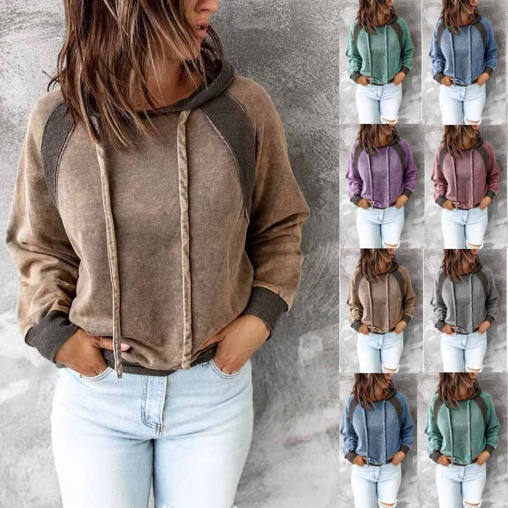 Pullovers harajuku hoodie 2022 new leisure splicing hooded long-sleeved clothes Sweatshirt Female Streetwear
Pullovers harajuku hoodie 2022 new leisure splicing hooded long-sleeved clothes Sweatshirt Female Streetwear