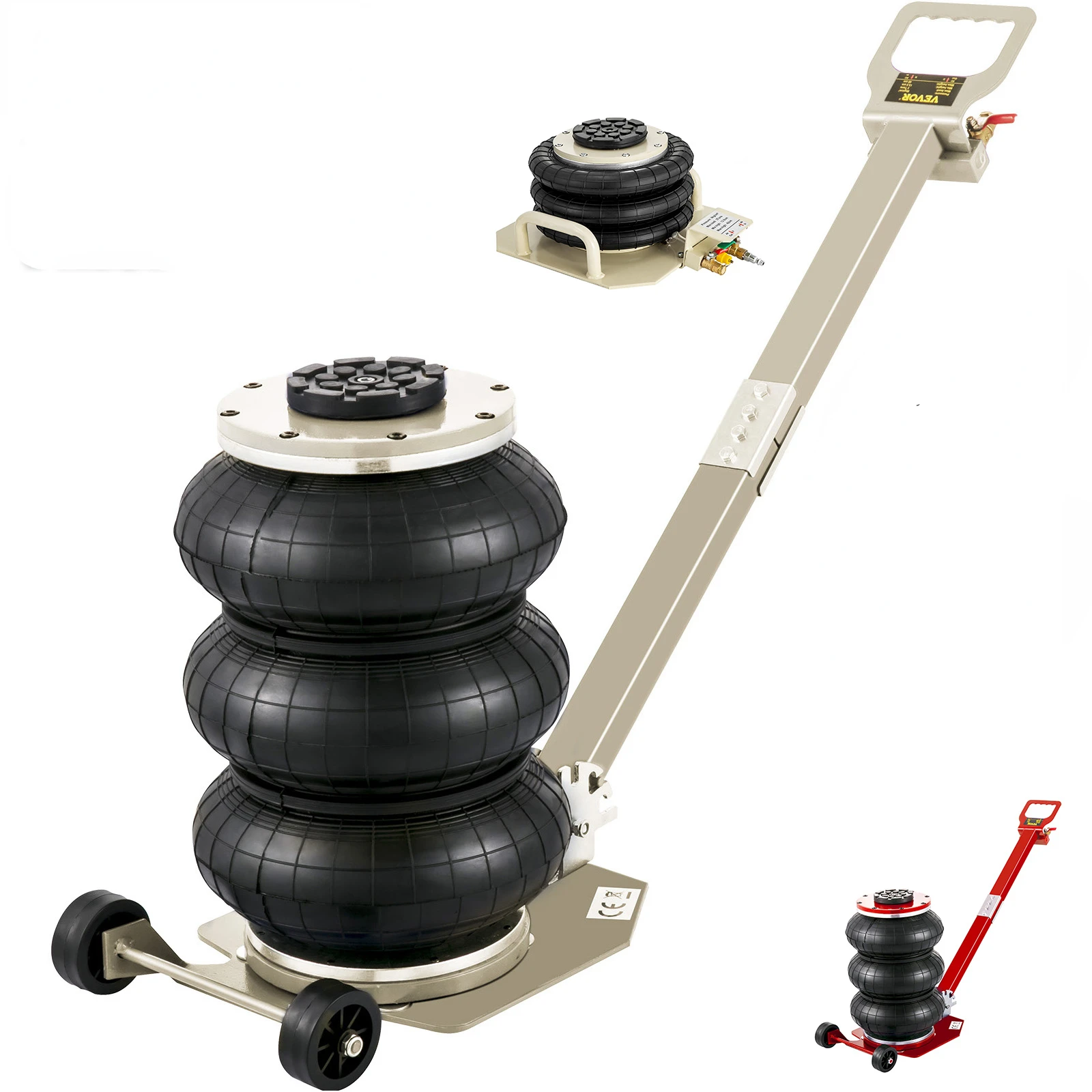 5 T Jacks Three Bags Pneumatic Jack with Adjustable Handle 40CM Quick Lift Car Jack SUV Car Lift Tool Horizontal Jack
5 T Jacks Three Bags Pneumatic Jack with Adjustable Handle 40CM Quick Lift Car Jack SUV Car Lift Tool Horizontal Jack