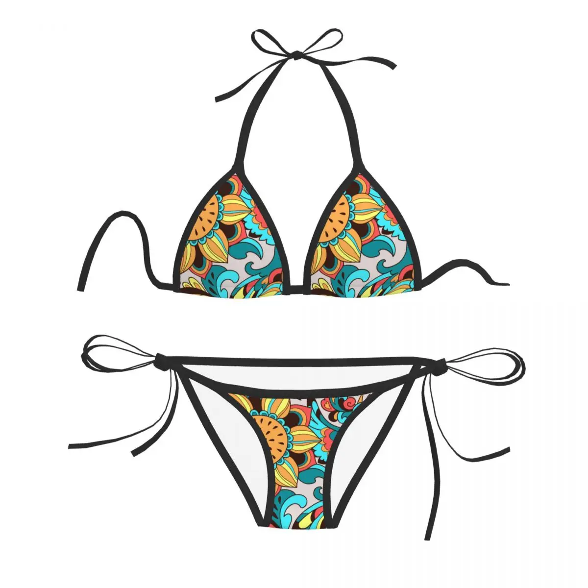 Woman Swimsuit Sexy Bikini 2023 Swimwear Bikini Set Bathing Suit Bird Phoenix And Sunflower Pattern Two Piece Suit
Woman Swimsuit Sexy Bikini 2023 Swimwear Bikini Set Bathing Suit Bird Phoenix And Sunflower Pattern Two Piece Suit
