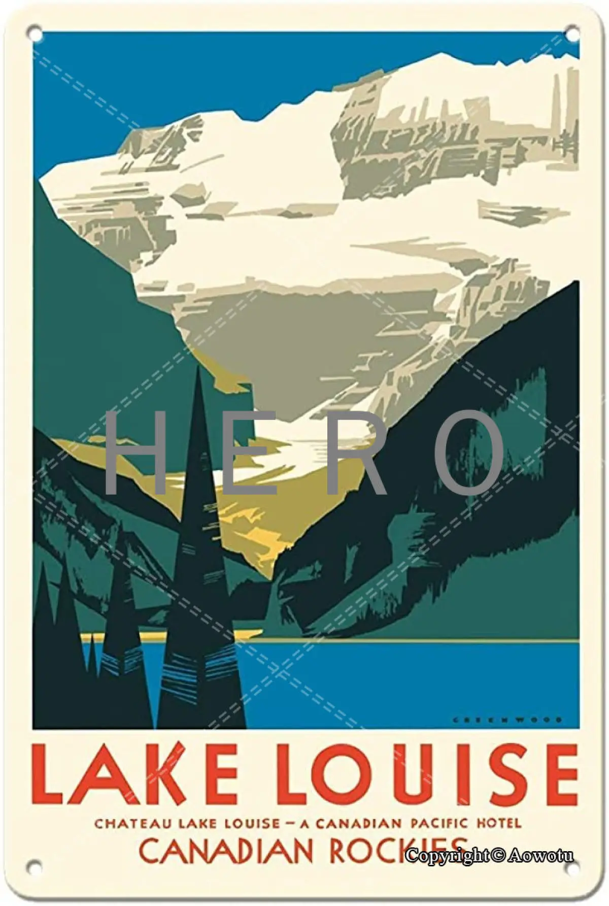 Lake Louise Canadian Rockies Vintage Tin Sign Art Iron Painting Rusty Poster Decoration Aluminum plaque
Lake Louise Canadian Rockies Vintage Tin Sign Art Iron Painting Rusty Poster Decoration Aluminum plaque