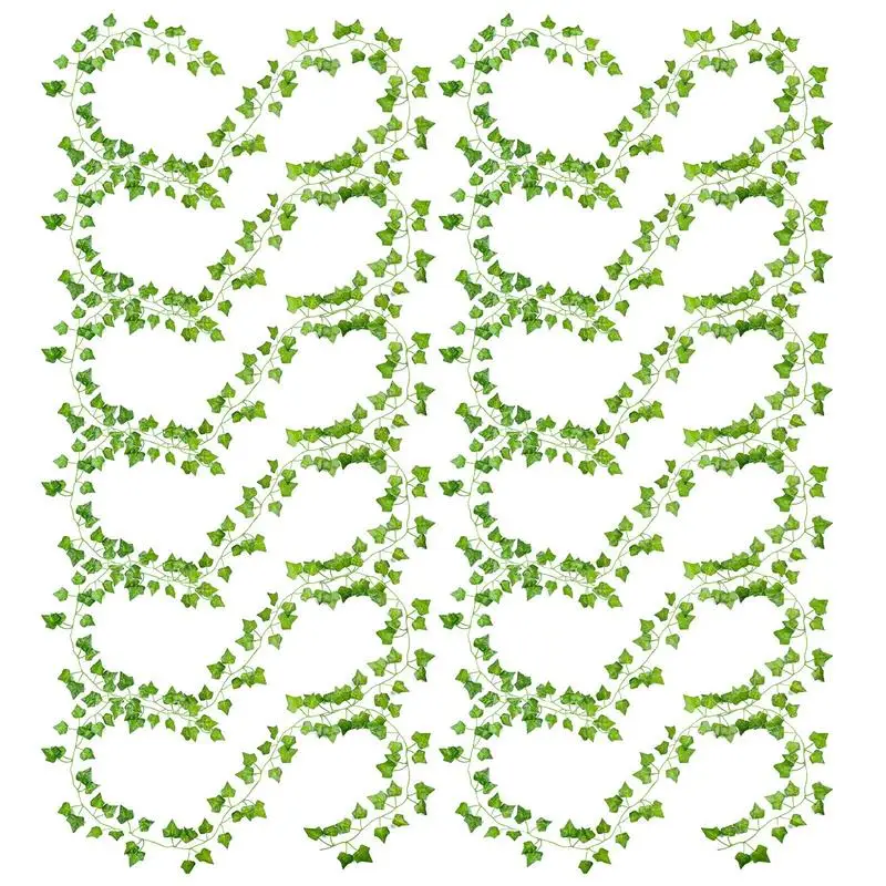 Vines For Room Decor 12-Strands Fake Green Ivy Leaf Artificial Hanging Plant Vine For Bedroom Wall Decor Wedding Party Room
Vines For Room Decor 12-Strands Fake Green Ivy Leaf Artificial Hanging Plant Vine For Bedroom Wall Decor Wedding Party Room