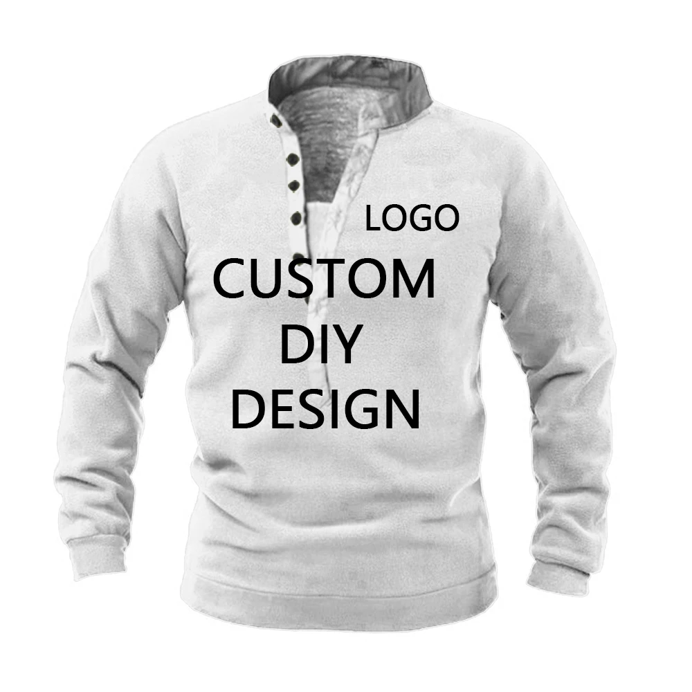 New fashion casual 3D printing to map DIY custom button placket long-sleeved men's jacket stand collar jacket sweater
New fashion casual 3D printing to map DIY custom button placket long-sleeved men's jacket stand collar jacket sweater