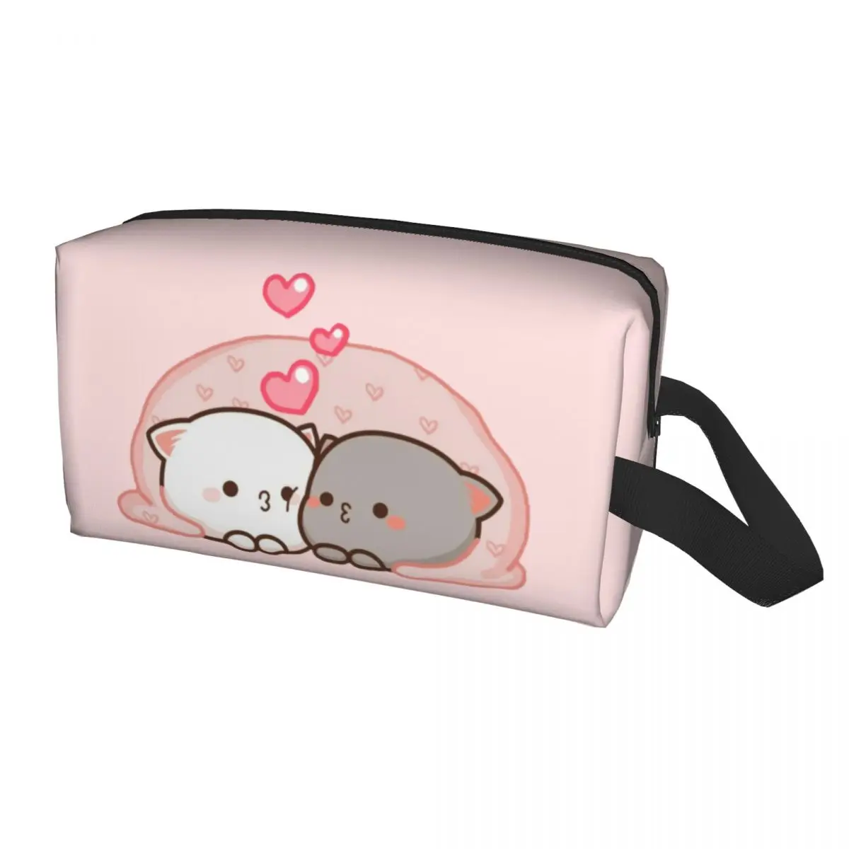Милая дорожная косметичка Mochi Cat Peach And Goma Love Kiss для женщин, косметический Органайзер для макияжа, косметический набор для хранения
Милая дорожная косметичка Mochi Cat Peach And Goma Love Kiss для женщин, косметический Органайзер для макияжа, косметический набор для хранения