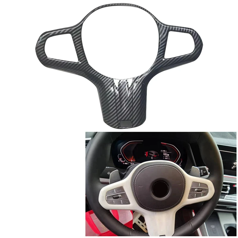 Car Carbon Fiber Steering Wheel Panel Cover Trim Decoration Frame Sticker For-BMW X5 G05 2022+
Car Carbon Fiber Steering Wheel Panel Cover Trim Decoration Frame Sticker For-BMW X5 G05 2022+