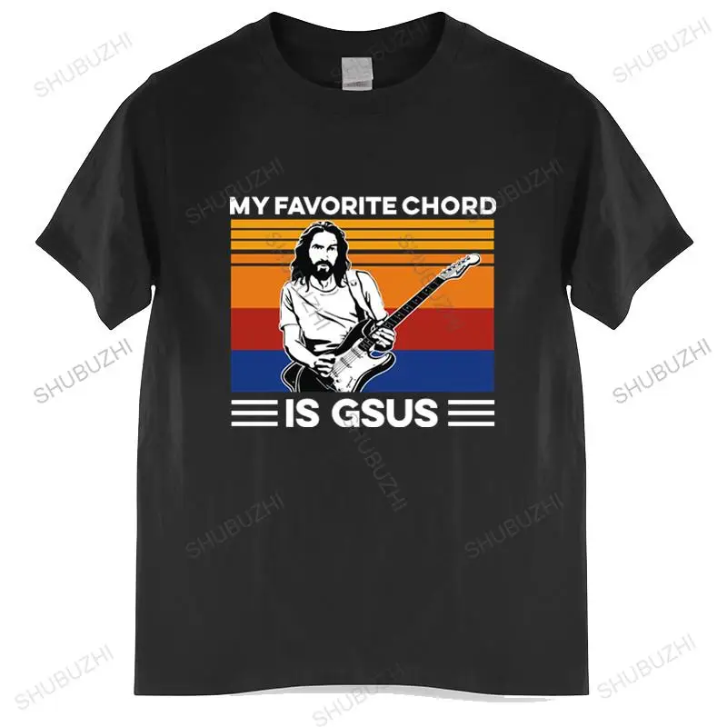 T-shirt men O-neck hot sale My Favorite Chord is GSUS Jesus Gitarre spielen Vintage guitar male cotton tee-shirt bigger size
T-shirt men O-neck hot sale My Favorite Chord is GSUS Jesus Gitarre spielen Vintage guitar male cotton tee-shirt bigger size