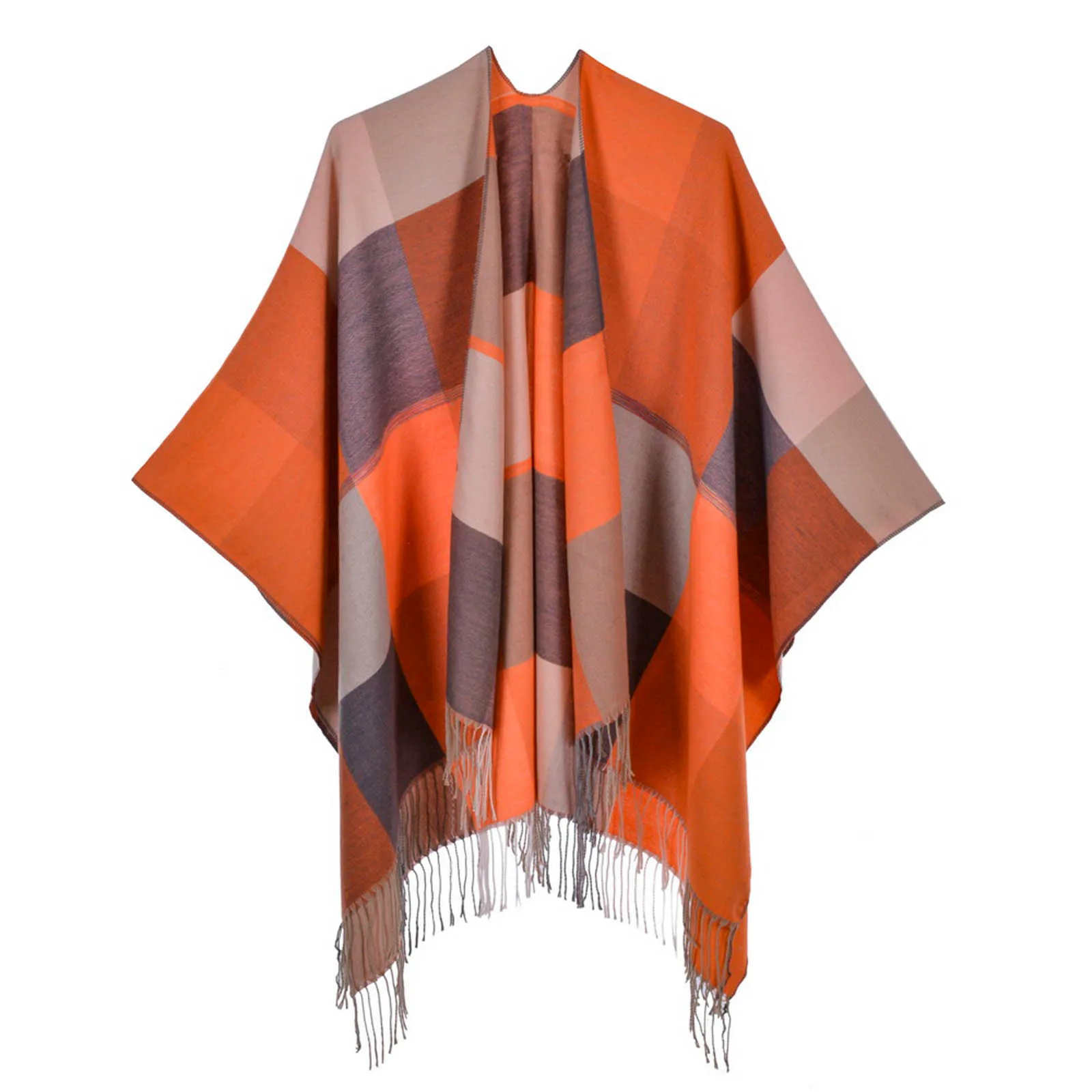 Women's Warm Shawl Wrap Plaid Print Womens Fleece Jackets Full Zip Long Fleece Jacket Women First down Jackets Women
Women's Warm Shawl Wrap Plaid Print Womens Fleece Jackets Full Zip Long Fleece Jacket Women First down Jackets Women