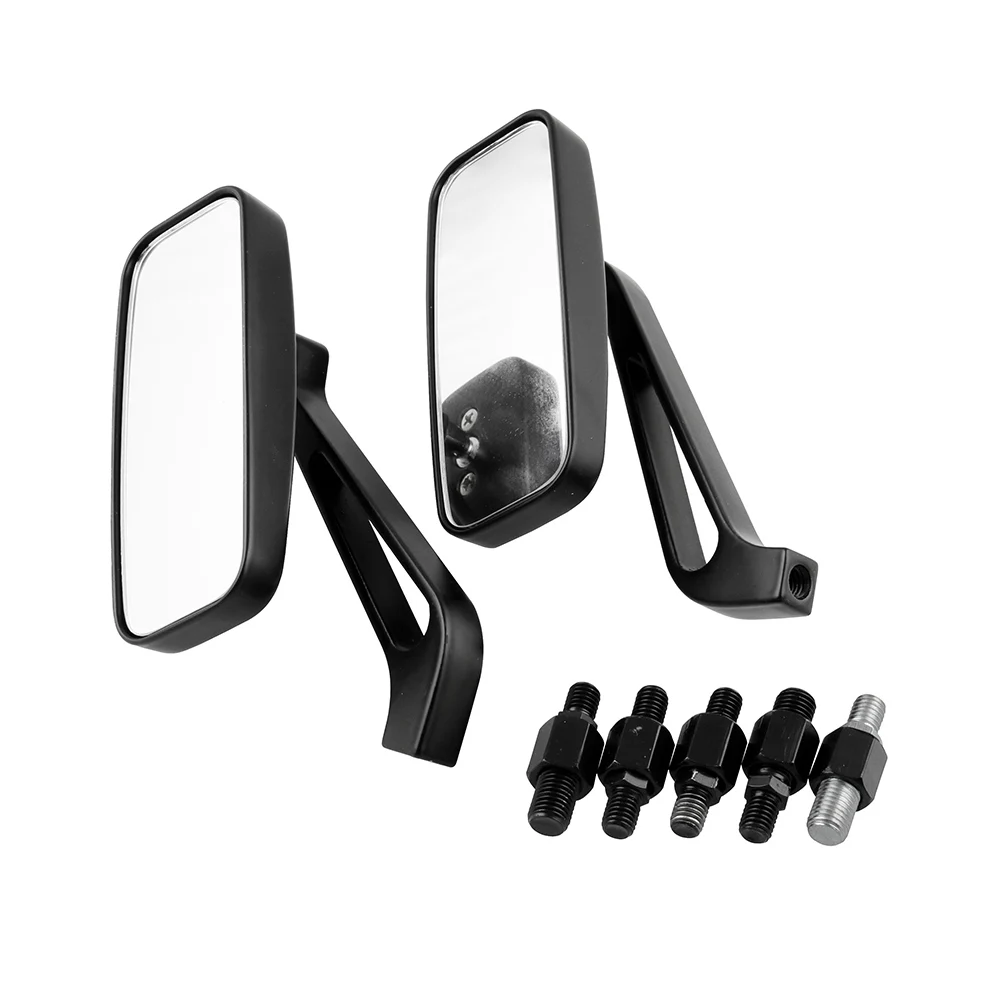2X Black Alloy Motorbike Rectangle Rearview Mirrors For Suzuki Kawasaki 8mm/10mm
2X Black Alloy Motorbike Rectangle Rearview Mirrors For Suzuki Kawasaki 8mm/10mm