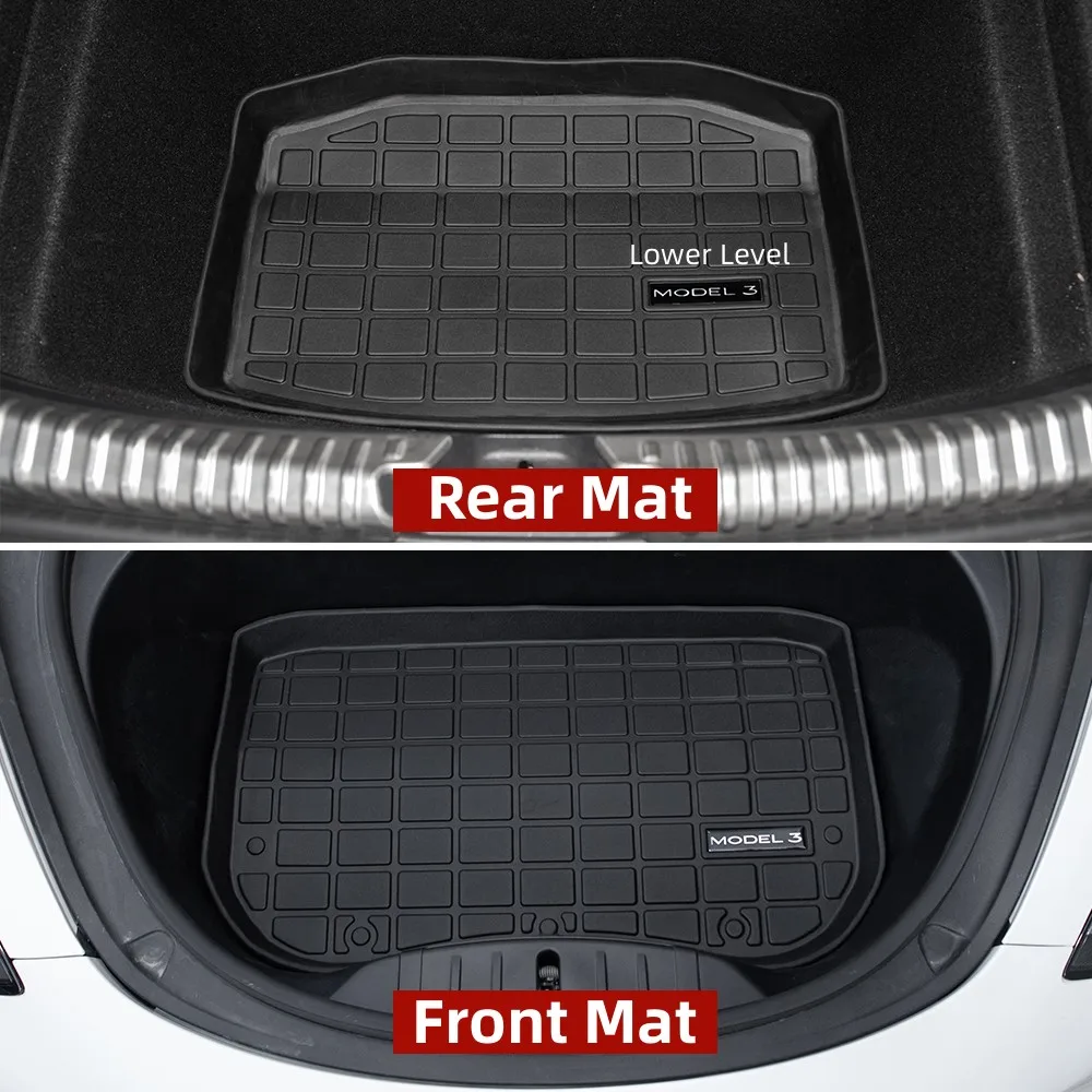 TPE Pad Front Rear Mat for Tesla Model 3 2022 Mat Accessories Trunk Cargo Tray Floor Mat with Model3 LOGO Trunk Mats
TPE Pad Front Rear Mat for Tesla Model 3 2022 Mat Accessories Trunk Cargo Tray Floor Mat with Model3 LOGO Trunk Mats