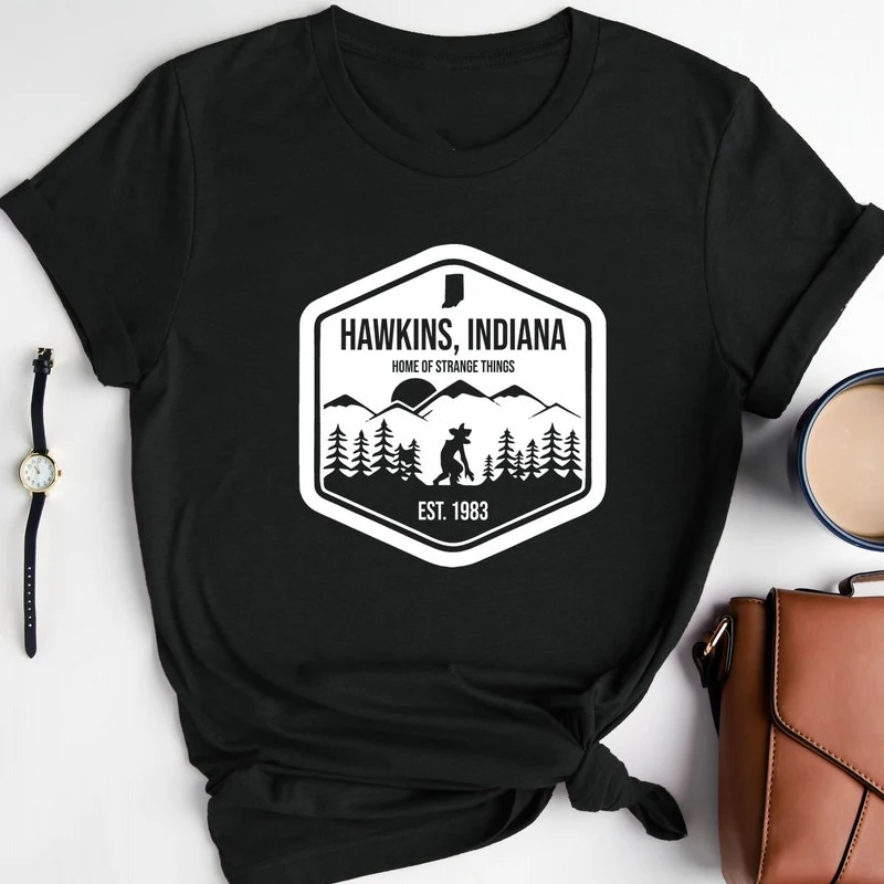 Hawkins High School Tshirt Funny Woman Hawkins Indiana Stranger Things 4 T Shirt O Neck Women Summer Short Sleeve Tee Shirts
Hawkins High School Tshirt Funny Woman Hawkins Indiana Stranger Things 4 T Shirt O Neck Women Summer Short Sleeve Tee Shirts