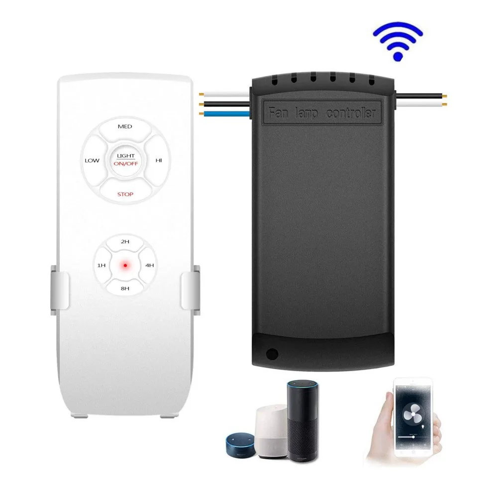 1pc Fan Remote Control With Receiver Smart Ceiling Fan Light Kit WiFi/Bluetooth Voice Control Living/study Room Kitchen Tools
1pc Fan Remote Control With Receiver Smart Ceiling Fan Light Kit WiFi/Bluetooth Voice Control Living/study Room Kitchen Tools