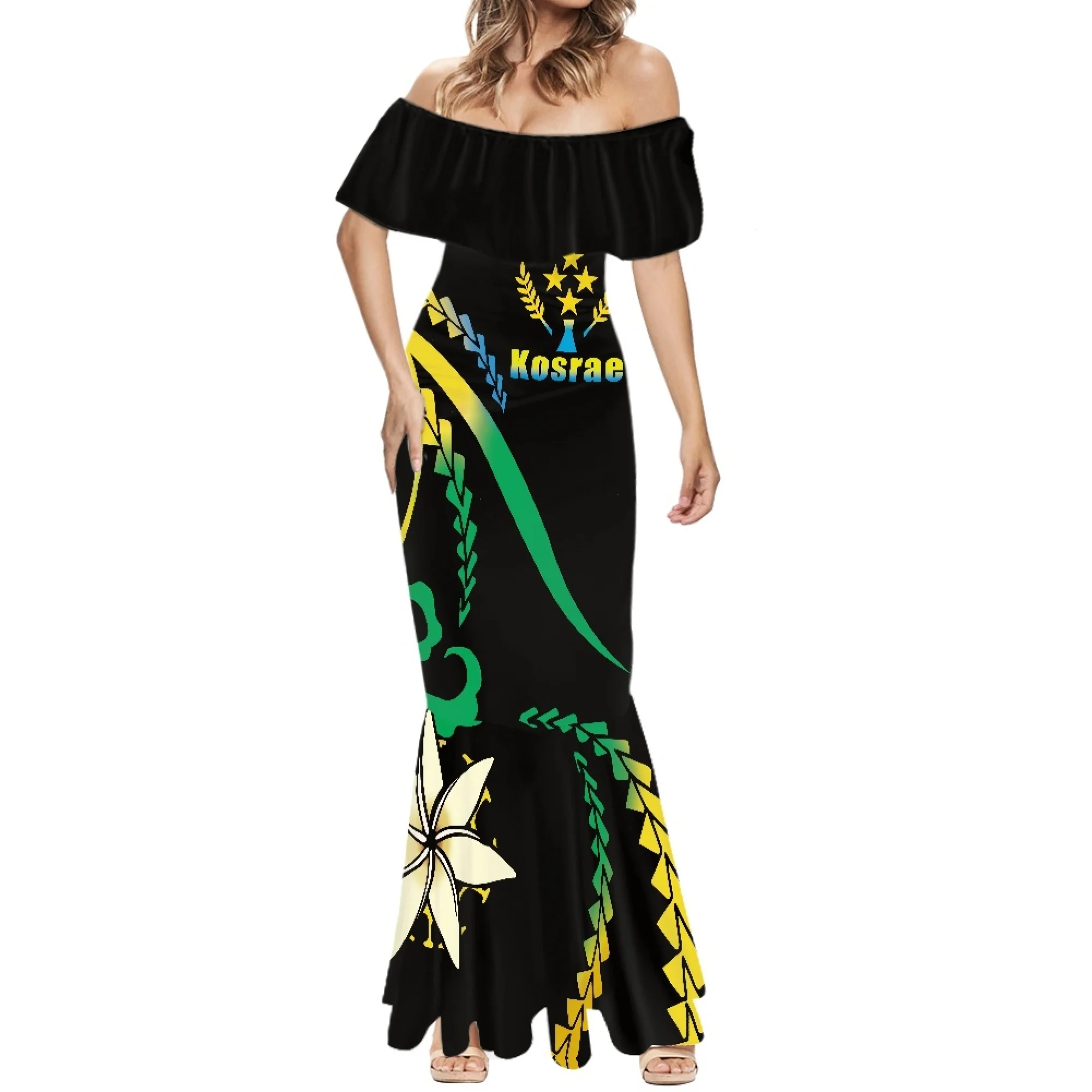 Fashion Classic Polynesian Traditional Tribal Drop-Shoulder Dress Design Sense Women's Summer Fishtail Dress Flag Pattern Party
Fashion Classic Polynesian Traditional Tribal Drop-Shoulder Dress Design Sense Women's Summer Fishtail Dress Flag Pattern Party
