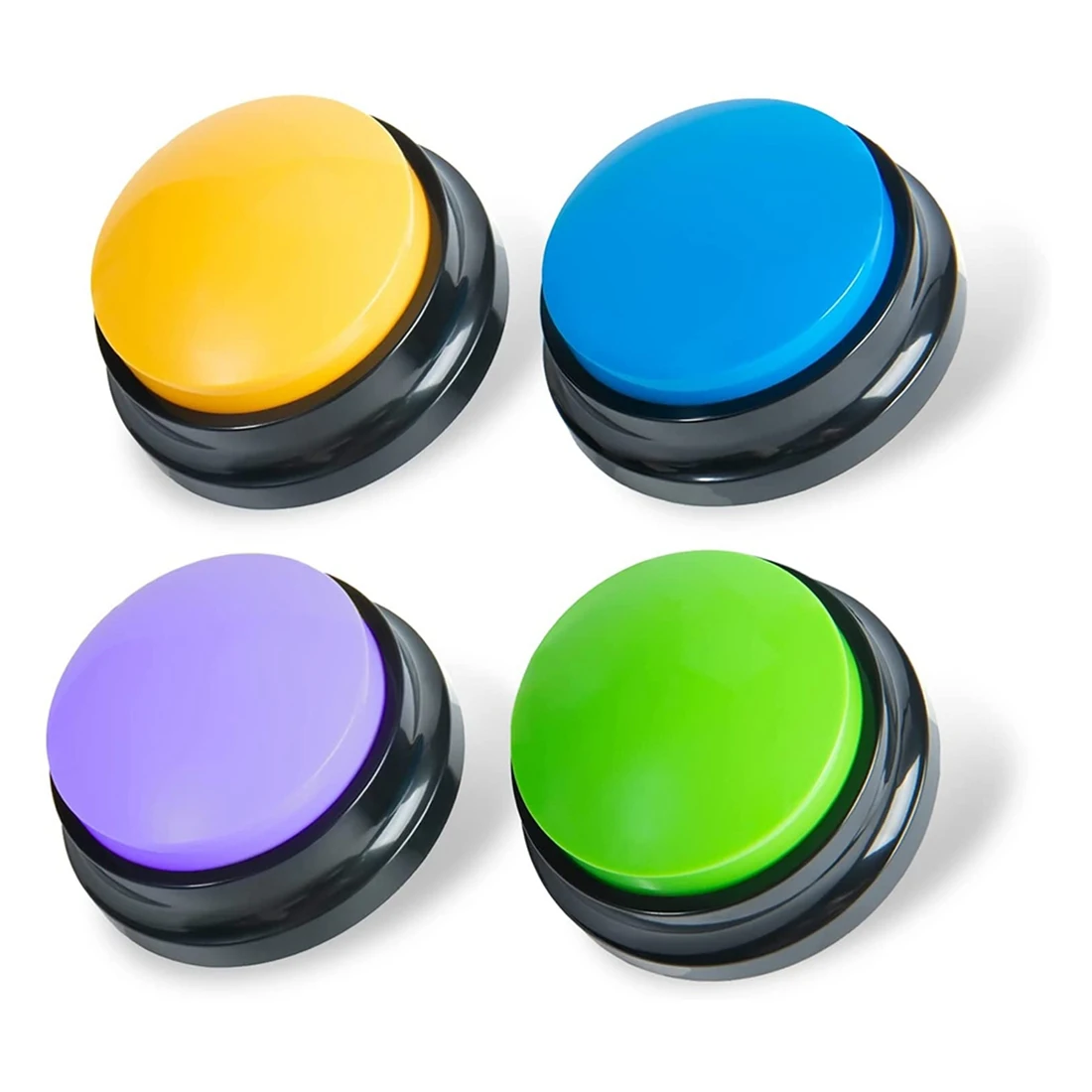 Recordable Dog Buttons, Dog Buttons for Communication Pet Training Buzzer, Dog Talking Button Set Funny Gift ,4PCS
Recordable Dog Buttons, Dog Buttons for Communication Pet Training Buzzer, Dog Talking Button Set Funny Gift ,4PCS