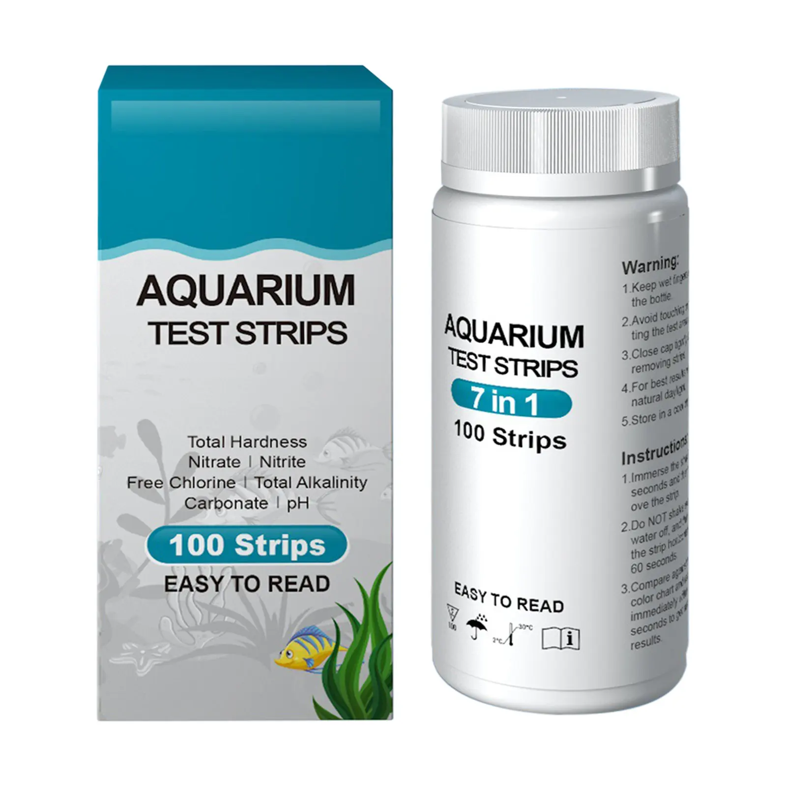 Fish Tank Water Testing Kit 7 In 1 Aquarium Pond Test Strips For Fish Tank Testing PH Alkalinity Nitrite Chlorine Carbonate
Fish Tank Water Testing Kit 7 In 1 Aquarium Pond Test Strips For Fish Tank Testing PH Alkalinity Nitrite Chlorine Carbonate