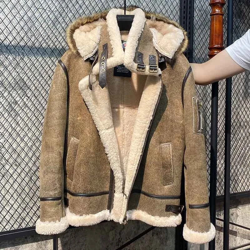 Natural Genuine Leather Jacket Men Raccoon Coat Short Flight Jackets Real Fur Coat Thickened Clothing Man Jaqueta Cjk057
Natural Genuine Leather Jacket Men Raccoon Coat Short Flight Jackets Real Fur Coat Thickened Clothing Man Jaqueta Cjk057