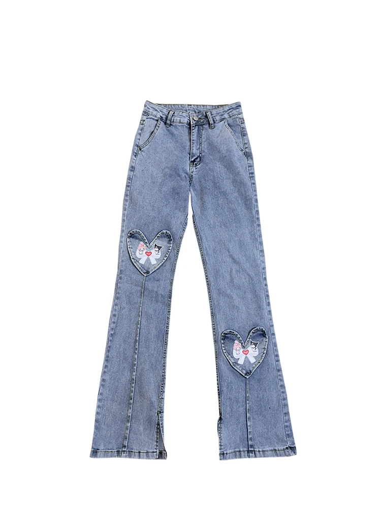 2023 Spring New Women High Waist Retro Soft Jean Trousers Cute Print Design Female Denim Pants Harajuku Ladies Vintage Chic
2023 Spring New Women High Waist Retro Soft Jean Trousers Cute Print Design Female Denim Pants Harajuku Ladies Vintage Chic