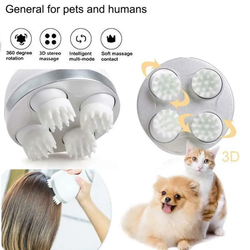 Electric Head Massager Pet Cat and Dog Body Health Care Relaxation Shoulder and Neck Deep Tissue Scalp Massage Relieve Stress
Electric Head Massager Pet Cat and Dog Body Health Care Relaxation Shoulder and Neck Deep Tissue Scalp Massage Relieve Stress