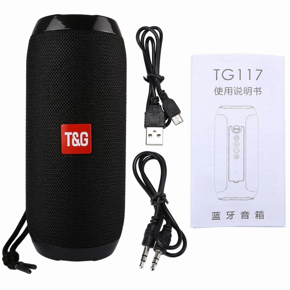 Portable Speaker TG117 Waterproof Bluetooth Outdoor Subwoofer Bass Wireless Mini Column Box Loudspeaker Support USB FM TF Play
Portable Speaker TG117 Waterproof Bluetooth Outdoor Subwoofer Bass Wireless Mini Column Box Loudspeaker Support USB FM TF Play