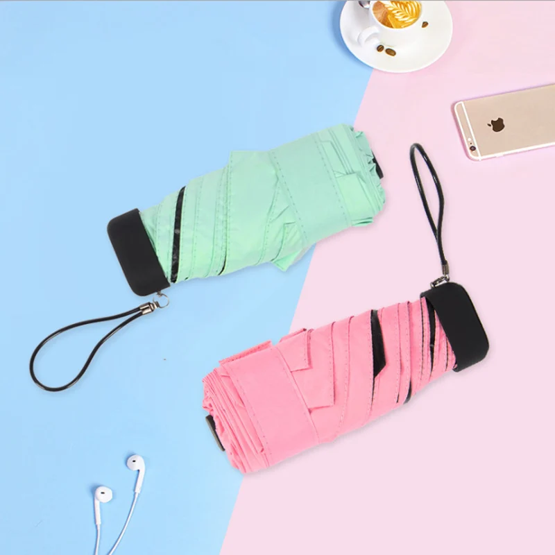 Mini Folding Pocket Umbrella Portable Lightweight Parasol Umbrella Anti UV Sun Folding Small Size Candy Color Travel Rain Gear
Mini Folding Pocket Umbrella Portable Lightweight Parasol Umbrella Anti UV Sun Folding Small Size Candy Color Travel Rain Gear