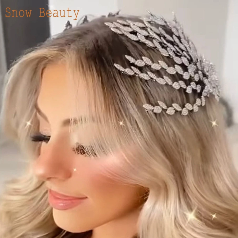 A517 Beautiful Bridal Hair Combs Alloy Leaves Jewelry Wedding Hair Clips Rhinestone Headpiece Elegant Crystal Women Headdress
A517 Beautiful Bridal Hair Combs Alloy Leaves Jewelry Wedding Hair Clips Rhinestone Headpiece Elegant Crystal Women Headdress