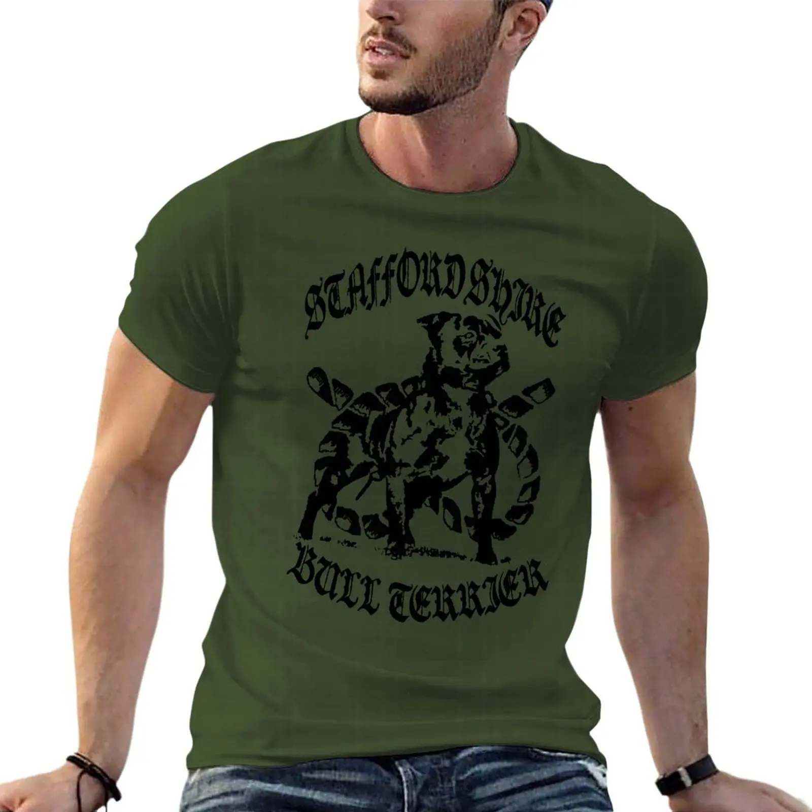 Staffordshire Bull Terrier Dog Oversize T-Shirts Harajuku Mens Clothing Short Sleeve Streetwear Large Size Tops Tee
Staffordshire Bull Terrier Dog Oversize T-Shirts Harajuku Mens Clothing Short Sleeve Streetwear Large Size Tops Tee