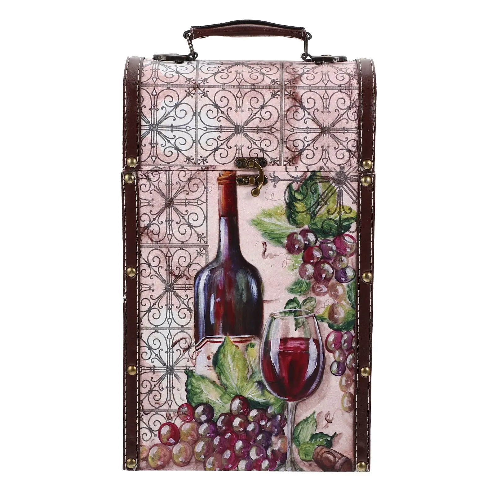 Wooden Wine Storage Box Vintage Red Wine Storage Box Portable Wine Presentation Box Vintage red wine box gift box decoration
Wooden Wine Storage Box Vintage Red Wine Storage Box Portable Wine Presentation Box Vintage red wine box gift box decoration