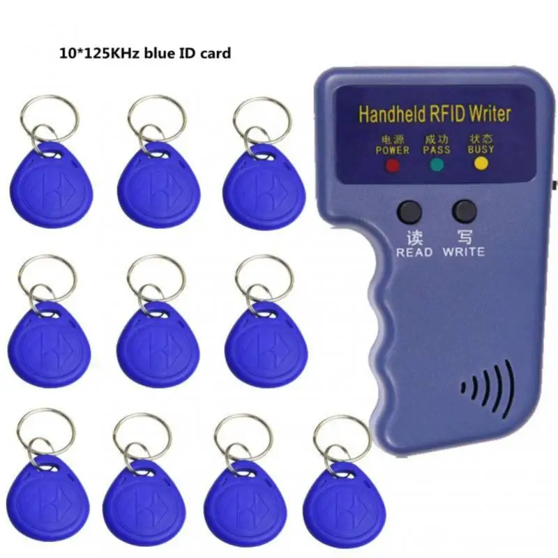 125KHz RFID Programmer Duplicator Copier Writer Reader Writer ID Card Cloner & Key Access Card Replicator Keychain Reader
125KHz RFID Programmer Duplicator Copier Writer Reader Writer ID Card Cloner & Key Access Card Replicator Keychain Reader