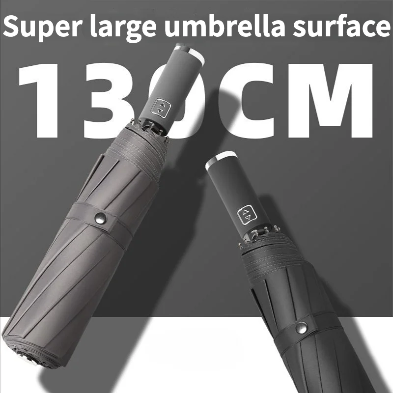 

Очень большой полностью автоматический складной зонт, водонепроницаемые ветрозащитные прочные зонты с защитой от УФ лучей, большие зонты для мужчин, Guarda Chuva
