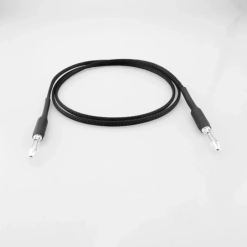 HIFI посеребренный аудиокабель с бананом на банан/спин проигрыватель заземляющий