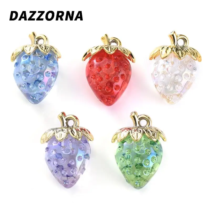10Pcs 23x32mm Transparent Colorful Acrylic Pendant Sweet Strawberry Charms For Jewelry Making DIY Bracelet Necklace Keychain
10Pcs 23x32mm Transparent Colorful Acrylic Pendant Sweet Strawberry Charms For Jewelry Making DIY Bracelet Necklace Keychain
