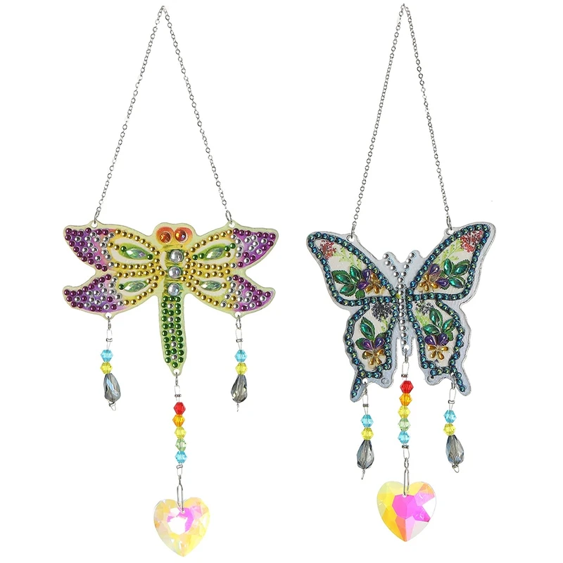 Diamond Painting Suncatcher DIY Wind Chime Kit Hanging Double Sided Dragonfly Butterfly Crystal Paint By Number Ornament
Diamond Painting Suncatcher DIY Wind Chime Kit Hanging Double Sided Dragonfly Butterfly Crystal Paint By Number Ornament