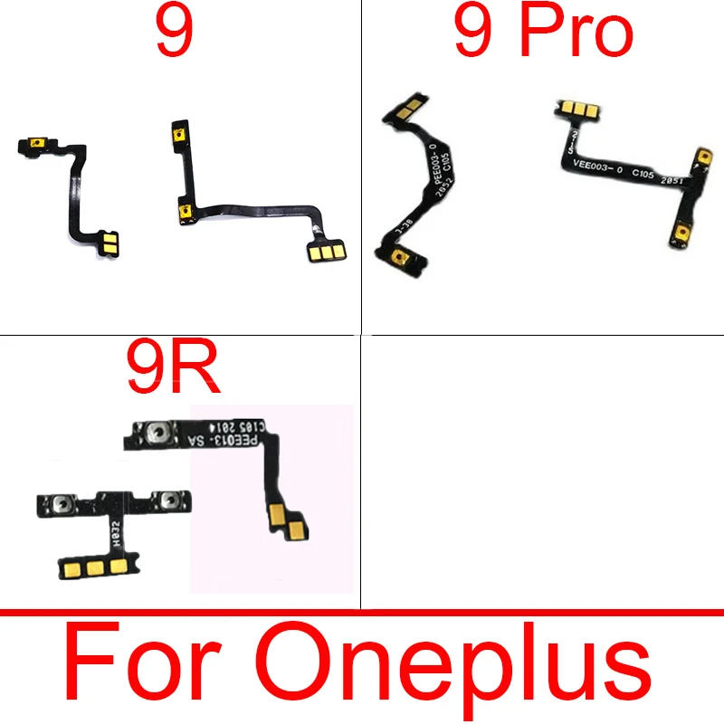 

Для OnePlus Oneplus 9 9R 9Pro кнопка регулировки громкости гибкий кабель ВКЛ./ВЫКЛ. Зеркальные клавиши гибкая лента запасные части