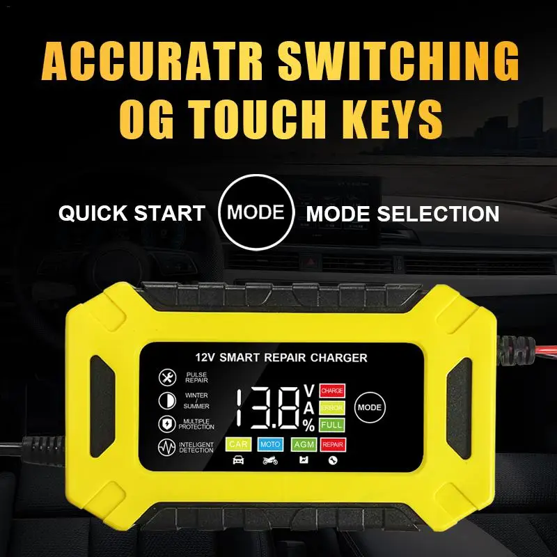 Car Jump Starter 12V 6A Trickle Battery Charger Battery Repair and Desulfator Portable Emergency Starter for Truck Motorcycle
Car Jump Starter 12V 6A Trickle Battery Charger Battery Repair and Desulfator Portable Emergency Starter for Truck Motorcycle