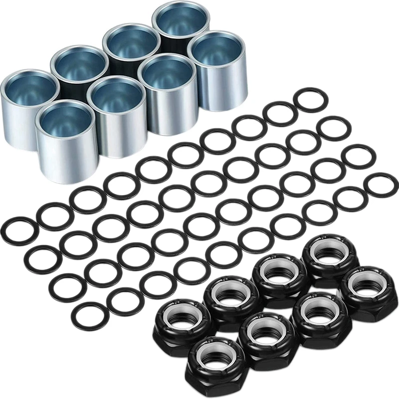 56Pcs Skateboard Truck Hardware Kit Skateboard Spacers Longboard Axle Nuts Skateboard Accessories
56Pcs Skateboard Truck Hardware Kit Skateboard Spacers Longboard Axle Nuts Skateboard Accessories