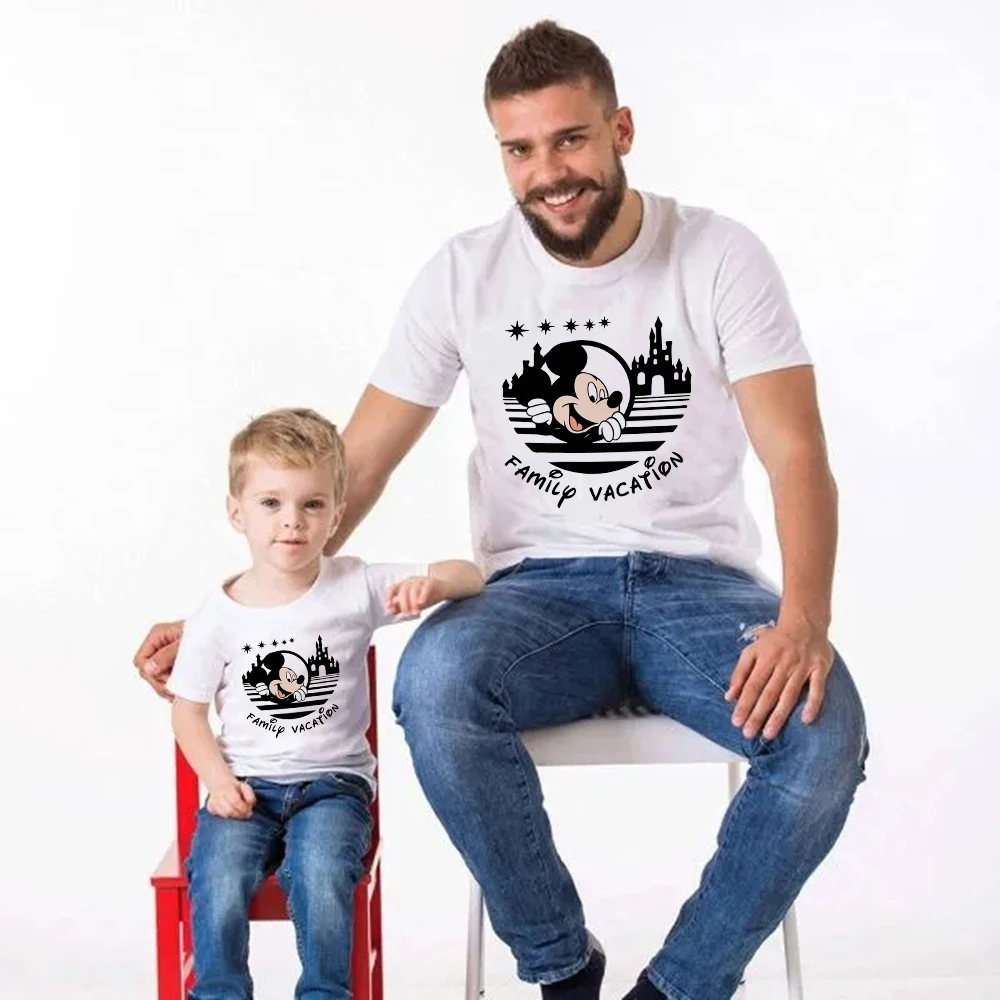 Disney Dad and Son Family Vacation Matching Clothes Cute Mickey Head Fashion Kids Shirt 2022 Women's Tops Aesthetic Harajuku
Disney Dad and Son Family Vacation Matching Clothes Cute Mickey Head Fashion Kids Shirt 2022 Women's Tops Aesthetic Harajuku