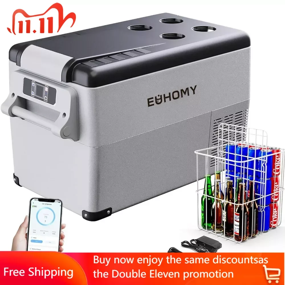 12 Volt Car Refrigerator,38 Quart(35L) Car Fridge Electric Cooler APP Control,12V Refrigerator -4℉~68℉ with 12/24V DC & 110-240V
12 Volt Car Refrigerator,38 Quart(35L) Car Fridge Electric Cooler APP Control,12V Refrigerator -4℉~68℉ with 12/24V DC & 110-240V