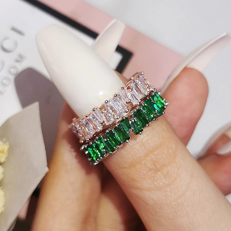 2pcs Per Pack Fashion Green Pink 925 Sterling Silver Wedding Band Eternity Ring for Women Party Gift Lots Bulk Jewelry R5093
2pcs Per Pack Fashion Green Pink 925 Sterling Silver Wedding Band Eternity Ring for Women Party Gift Lots Bulk Jewelry R5093
