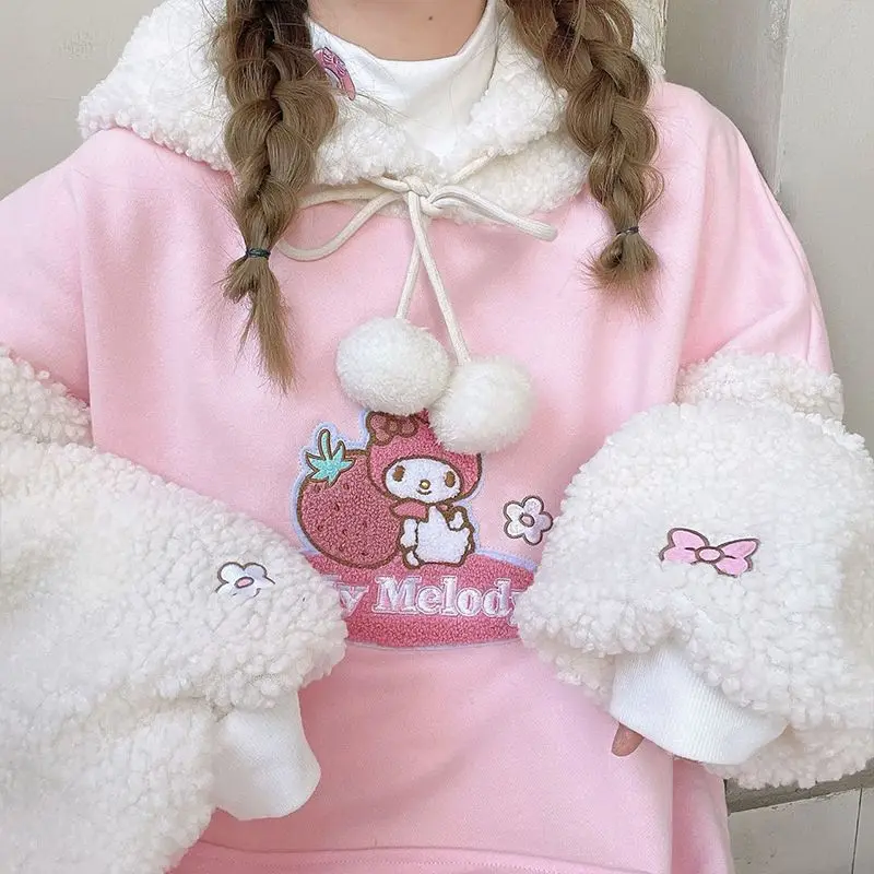 Плюшевый пуловер Sanrio Cinnamoroll My Melody Kawaii мультфильм милый флисовый Свитшот аниме плюшевые игрушки для девочек подарок на день рождения
Плюшевый пуловер Sanrio Cinnamoroll My Melody Kawaii мультфильм милый флисовый Свитшот аниме плюшевые игрушки для девочек подарок на день рождения