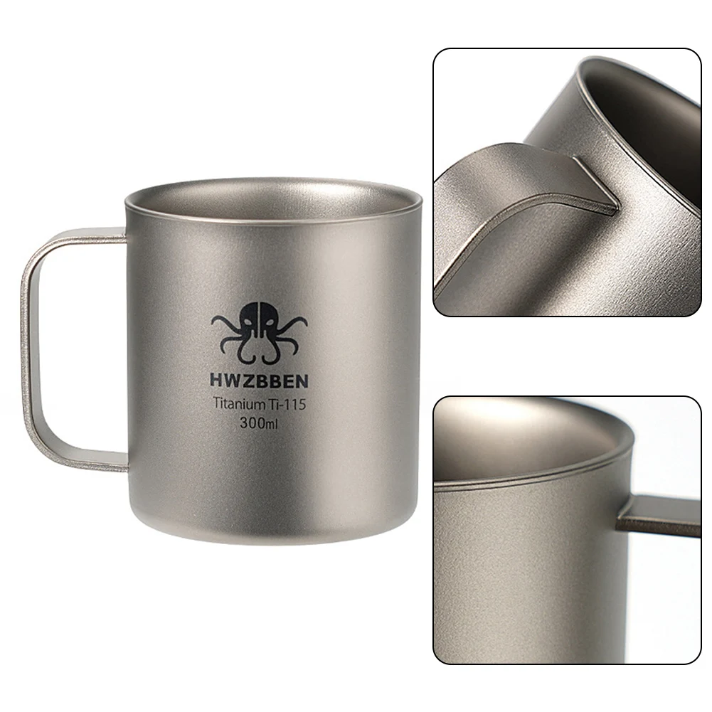 1pcs 300ml Titanium Tea Cup Lightweight Outdoor Camping Tea Maker Mug With Anti-slip Grip For Hiking Fishing Picnic
1pcs 300ml Titanium Tea Cup Lightweight Outdoor Camping Tea Maker Mug With Anti-slip Grip For Hiking Fishing Picnic