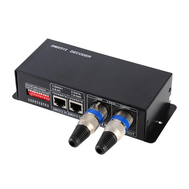 4X 3CH DC12-24V RGBW DMX 512 Decoder LED Controller RGB LED DMX512 Decoder, DMX512-3CH
4X 3CH DC12-24V RGBW DMX 512 Decoder LED Controller RGB LED DMX512 Decoder, DMX512-3CH