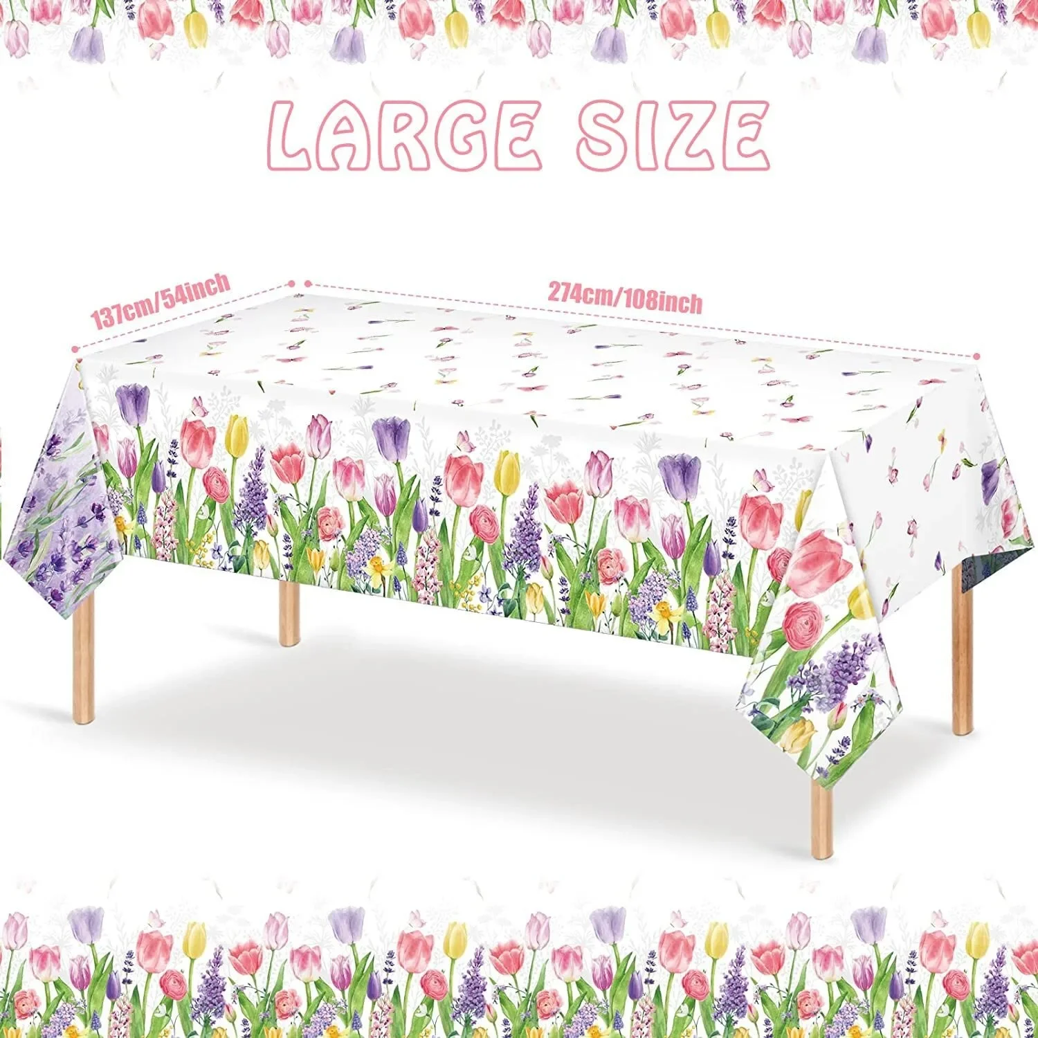 Одноразовая скатерть Flower Theme
Одноразовая скатерть Flower Theme