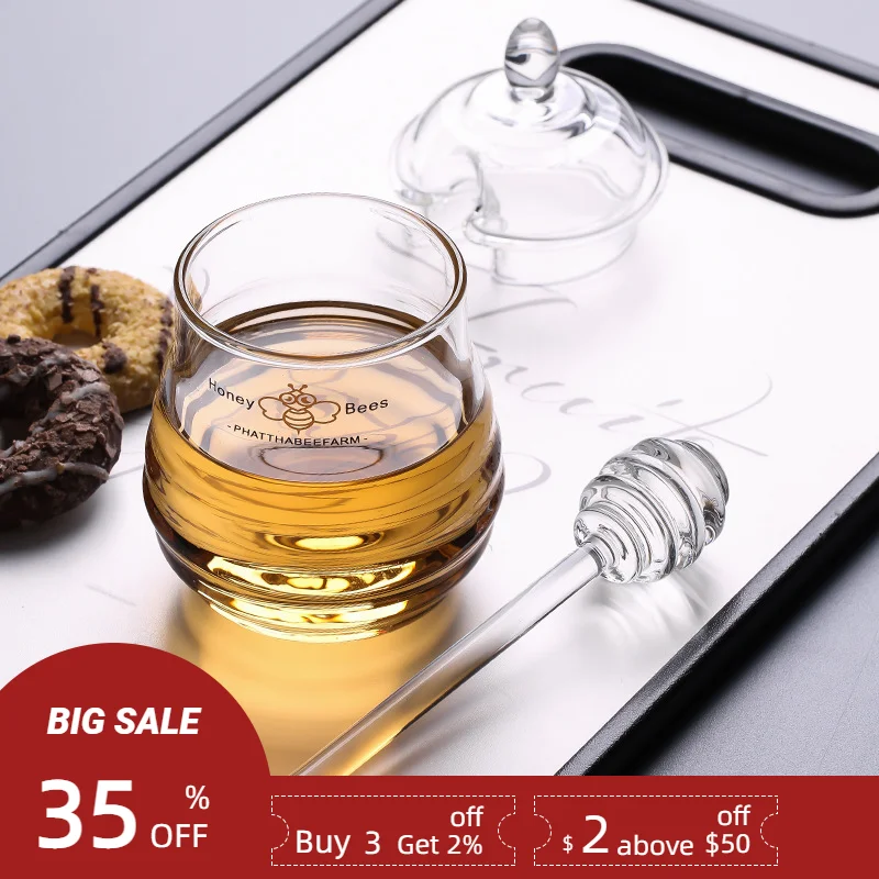Стеклянная медовая бутылка 290 мл с медовым перемешивателем, прозрачная медовая банка с палочкой для меда, прозрачный контейнер для меда, пче...
Стеклянная медовая бутылка 290 мл с медовым перемешивателем, прозрачная медовая банка с палочкой для меда, прозрачный контейнер для меда, пче...
