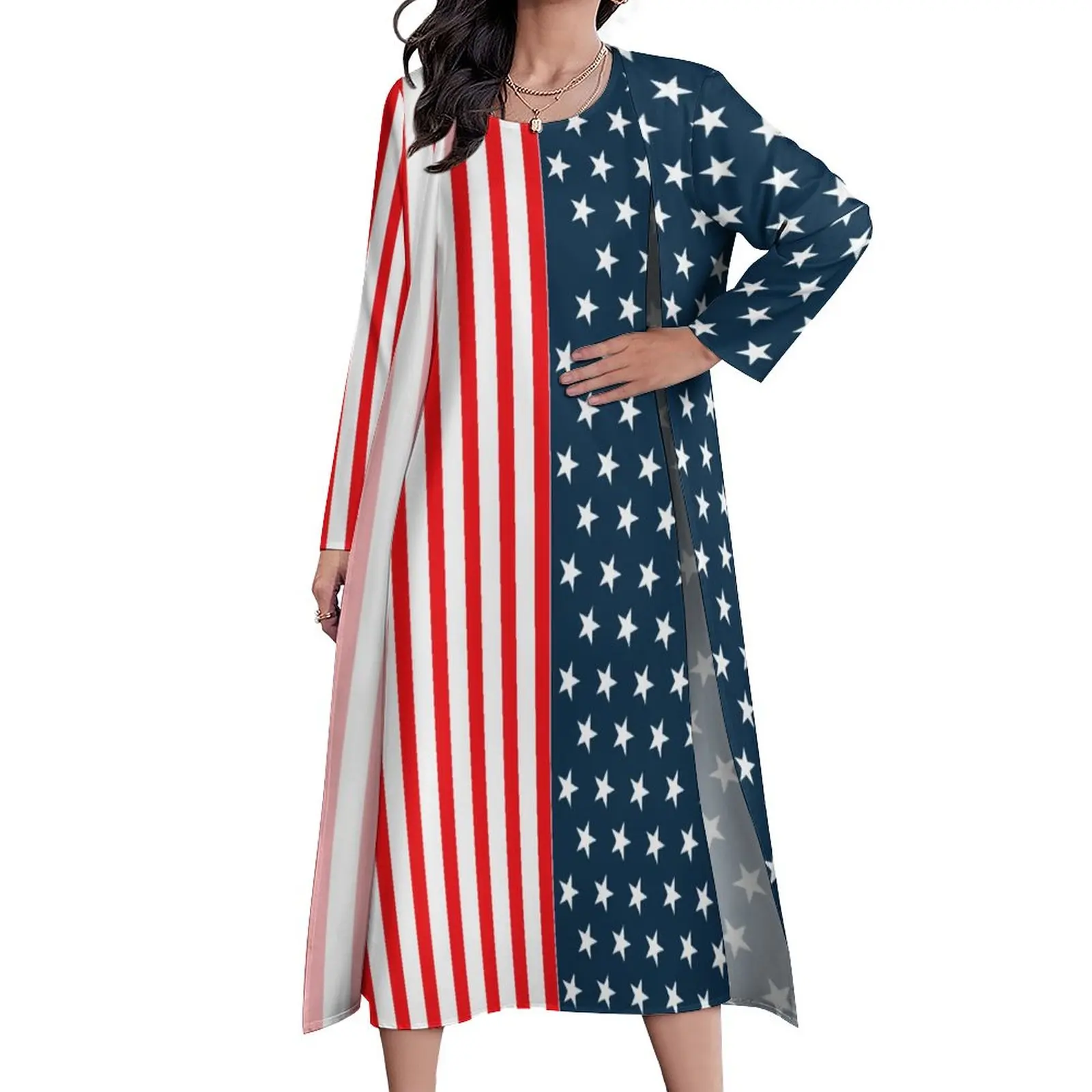 Платье-макси двухцветное в полоску, длинное винтажное пляжное в стиле бохо, в полоску, Одежда большого размера
Платье-макси двухцветное в полоску, длинное винтажное пляжное в стиле бохо, в полоску, Одежда большого размера