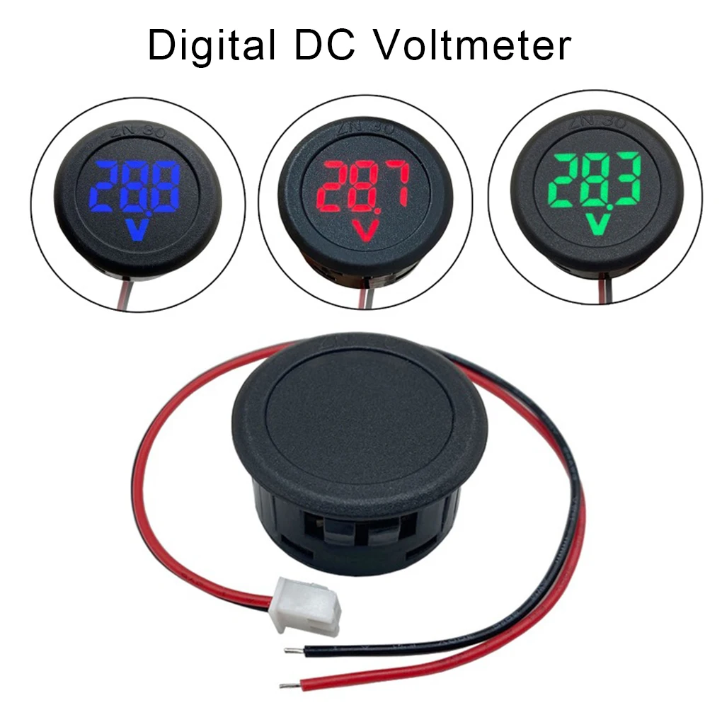 DC 4-100V LED Digital Display Circular Two-wire Voltmeter Voltmeter Head Reverse Connection Protection Volt Detector Green
DC 4-100V LED Digital Display Circular Two-wire Voltmeter Voltmeter Head Reverse Connection Protection Volt Detector Green