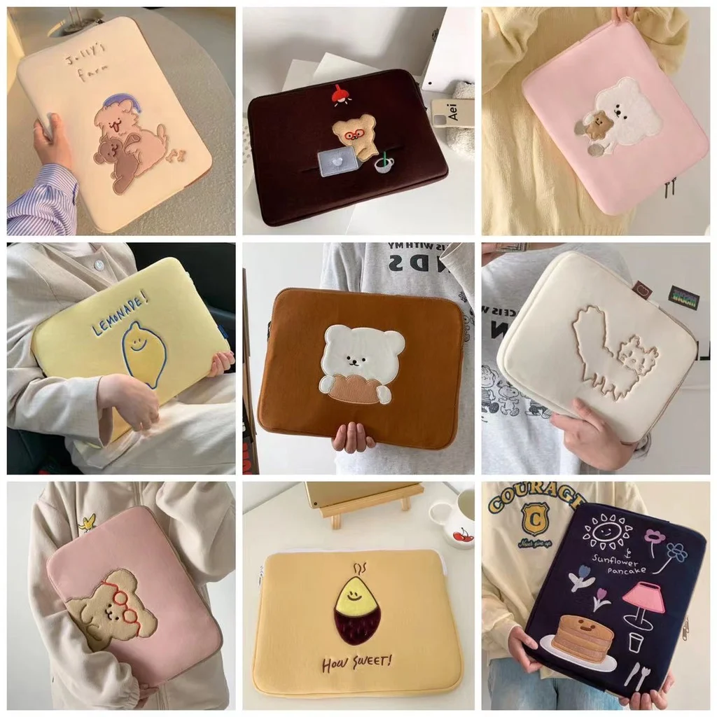 Laptop bag Korea style cute embroidery 13/14/15/15.6 laptop sleeve 10.2 10.8 11 inch iPad pouch
Laptop bag Korea style cute embroidery 13/14/15/15.6 laptop sleeve 10.2 10.8 11 inch iPad pouch