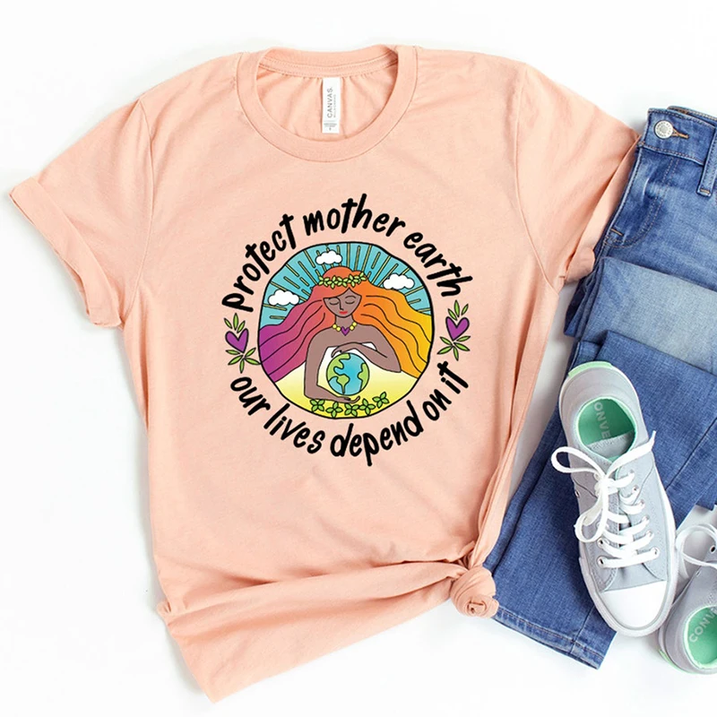 Protect Mother Earth Our Lives Depend on It Women T Shirt Peach Wons Clothing Save The Earth Tshirt Retro Tops Dropshipping
Protect Mother Earth Our Lives Depend on It Women T Shirt Peach Wons Clothing Save The Earth Tshirt Retro Tops Dropshipping